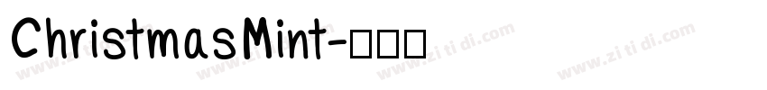 Christmas Mint字体转换